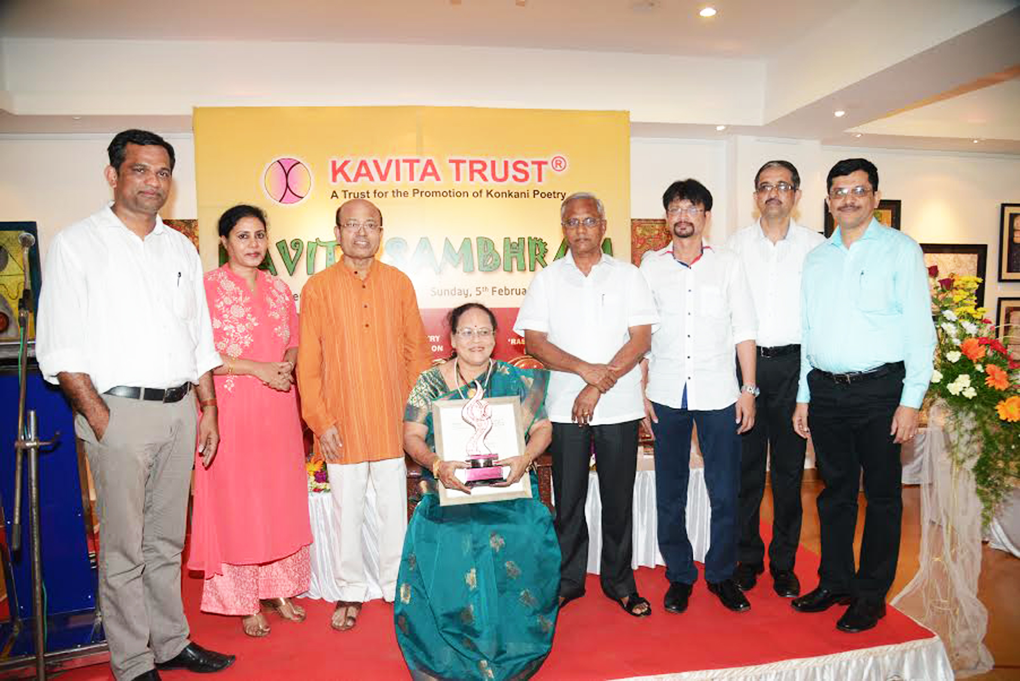 ನೂತನ್ ಸಾಖರ್ ದಾಂಡೆಗೆ ಕವಿತಾ ಟ್ರಸ್ಟ್ ಪುರಸ್ಕಾರ ಪ್ರದಾನ